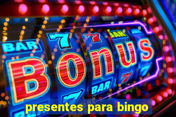 presentes para bingo